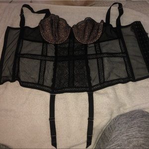 Victoria Secret Black lingerie corset